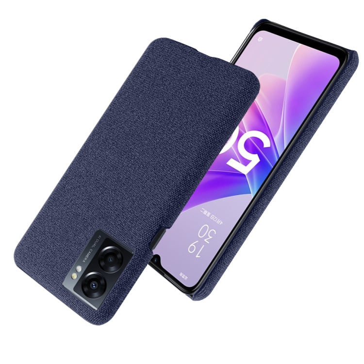 For OPPO A57 5G Cloth Coated Hard Plastic Phone Case