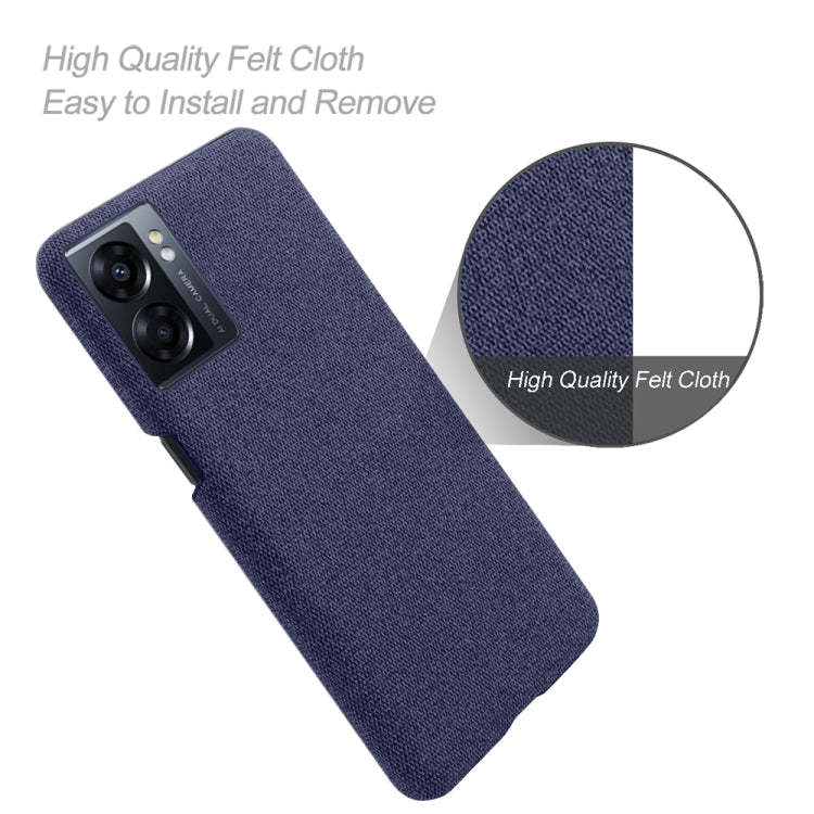 For OPPO A57 5G Cloth Coated Hard Plastic Phone Case