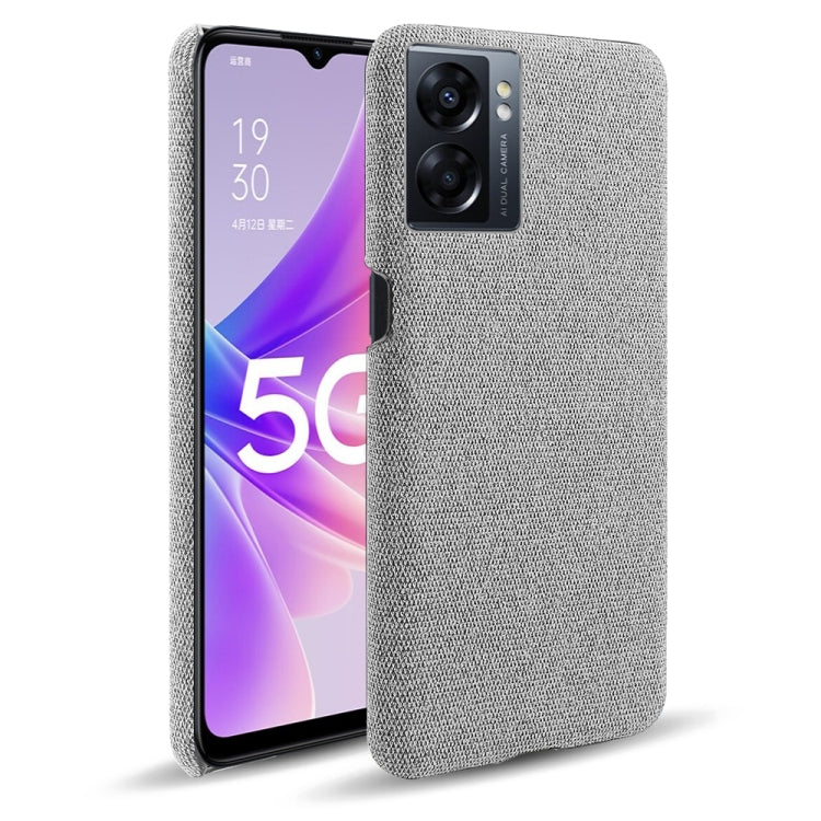 For OPPO A57 5G Cloth Coated Hard Plastic Phone Case