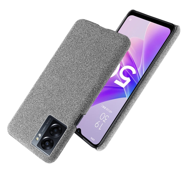 For OPPO A57 5G Cloth Coated Hard Plastic Phone Case