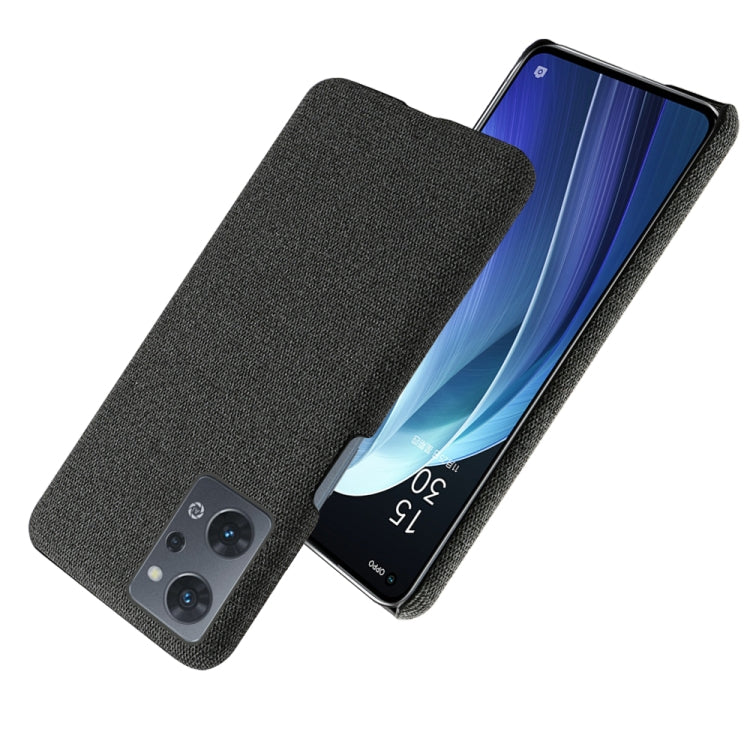 For OPPO Reno7 A Cloth Coated Hard Plastic Phone Case