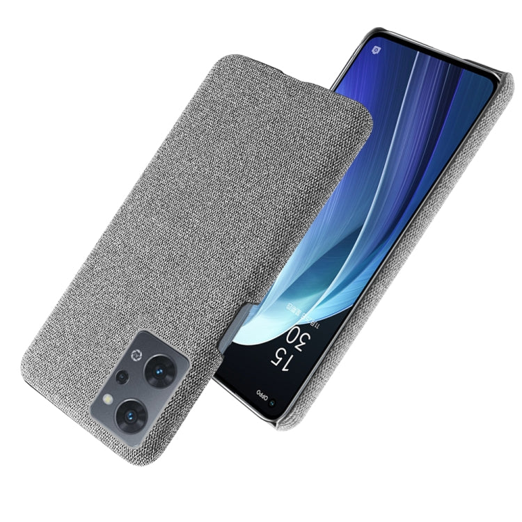 For OPPO Reno7 A Cloth Coated Hard Plastic Phone Case