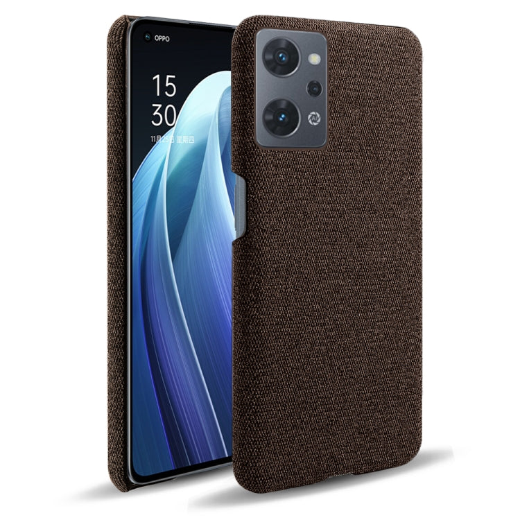 For OPPO Reno7 A Cloth Coated Hard Plastic Phone Case