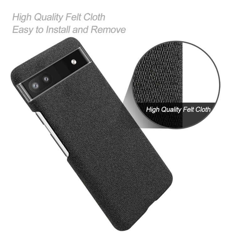 For Google Pixel 6a Cloth Coated Hard Plastic Phone Case