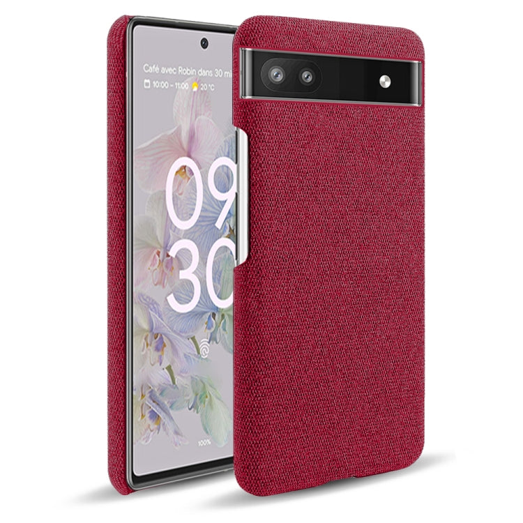 For Google Pixel 6a Cloth Coated Hard Plastic Phone Case