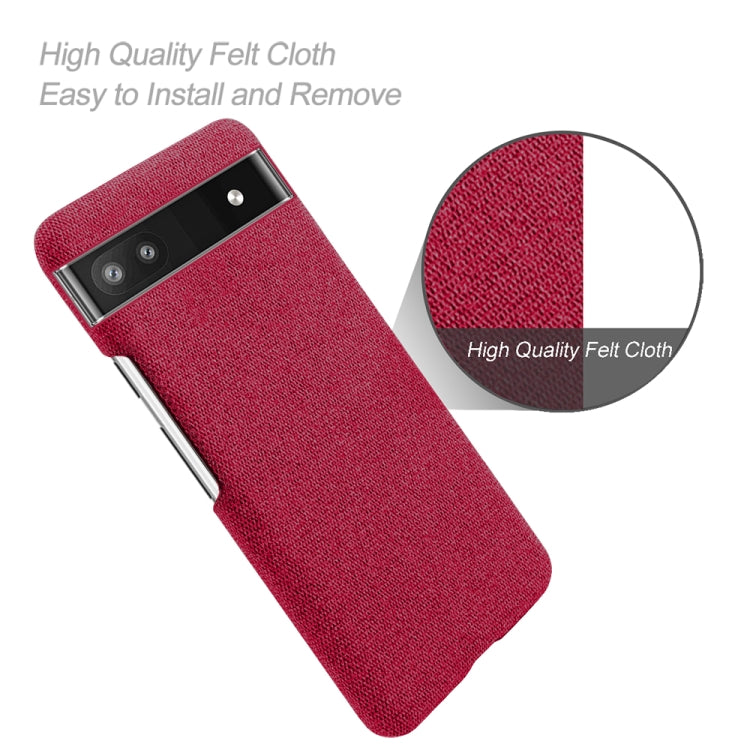 For Google Pixel 6a Cloth Coated Hard Plastic Phone Case