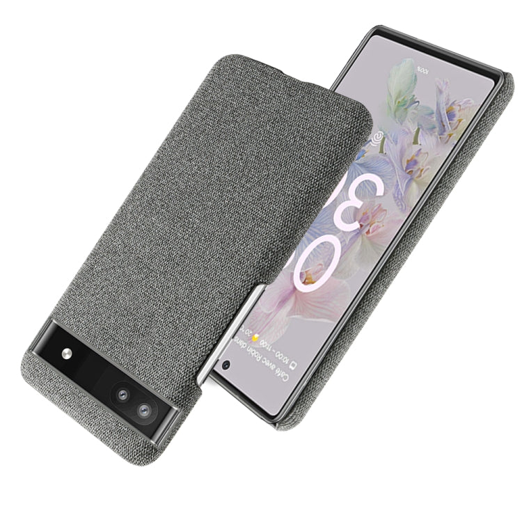 For Google Pixel 6a Cloth Coated Hard Plastic Phone Case