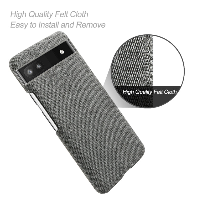For Google Pixel 6a Cloth Coated Hard Plastic Phone Case