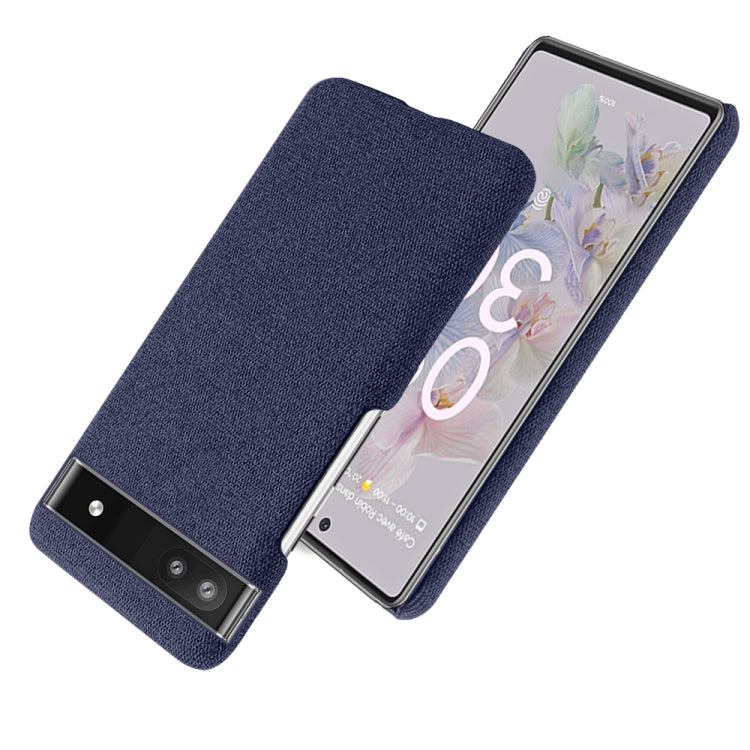 For Google Pixel 6a Cloth Coated Hard Plastic Phone Case