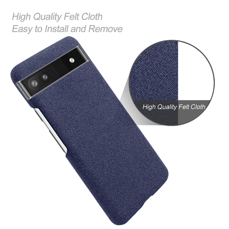 For Google Pixel 6a Cloth Coated Hard Plastic Phone Case