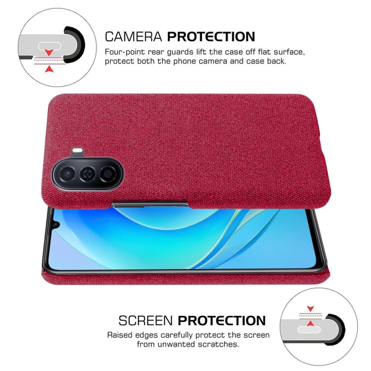 For Huawei Enjoy 50 Cloth Coated Hard Plastic Phone Case