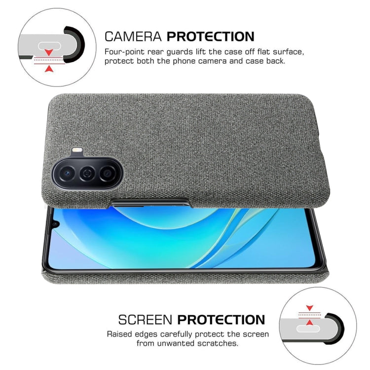 For Huawei Enjoy 50 Cloth Coated Hard Plastic Phone Case