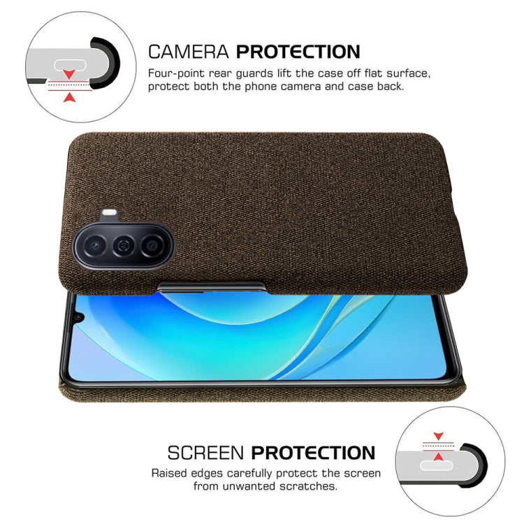 For Huawei Enjoy 50 Cloth Coated Hard Plastic Phone Case