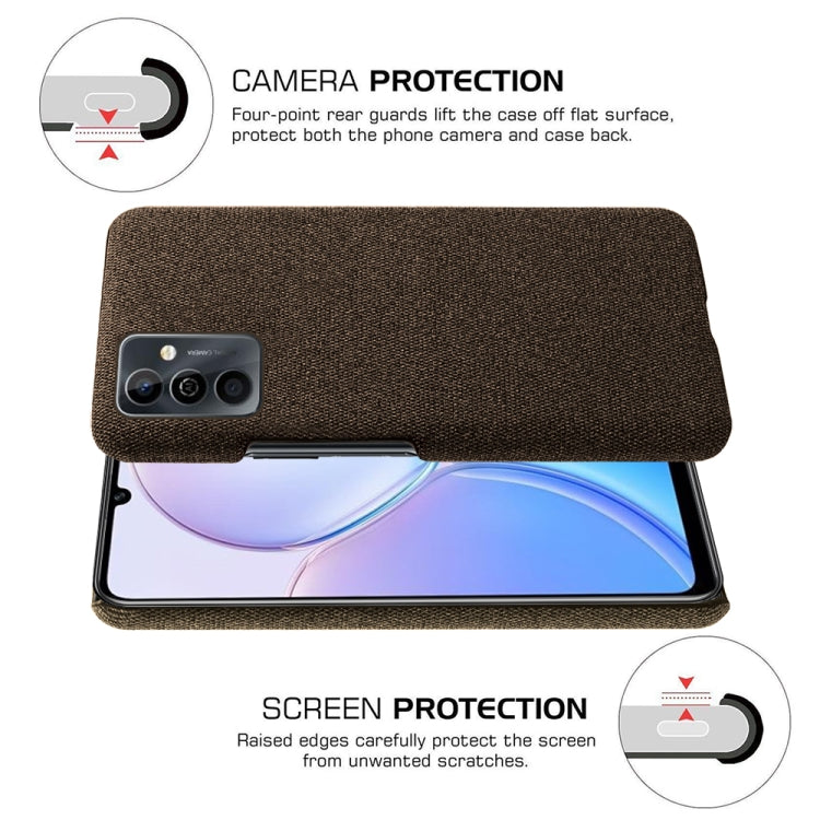 For Huawei Maimang 11 Cloth Coated Hard Plastic Phone Case
