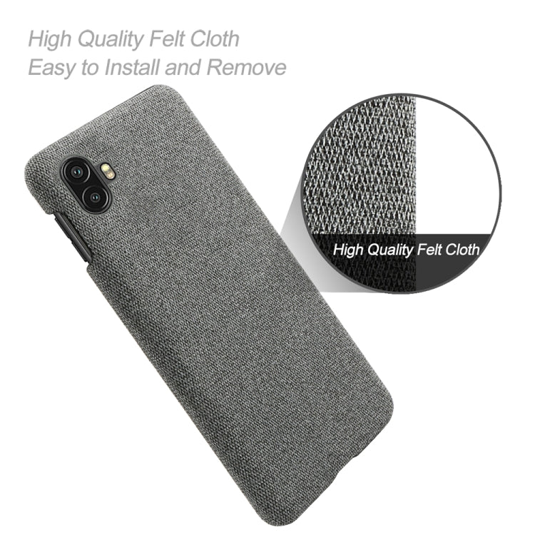 For Samsung Galaxy Xcover6 Pro Cloth Coated Hard Plastic Phone Case
