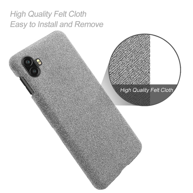 For Samsung Galaxy Xcover6 Pro Cloth Coated Hard Plastic Phone Case