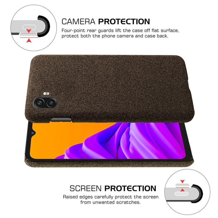 For Samsung Galaxy Xcover6 Pro Cloth Coated Hard Plastic Phone Case