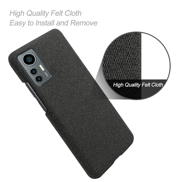 For Xiaomi 12 Lite Eurasian Cloth Coated Hard Plastic Phone Case