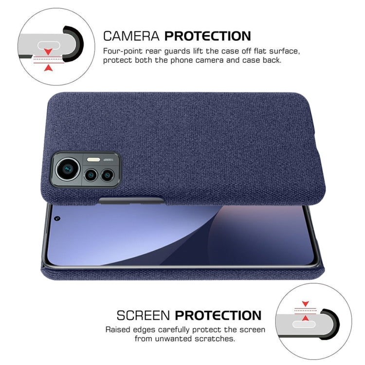 For Xiaomi 12 Lite Eurasian Cloth Coated Hard Plastic Phone Case