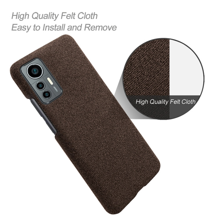 For Xiaomi 12 Lite Eurasian Cloth Coated Hard Plastic Phone Case