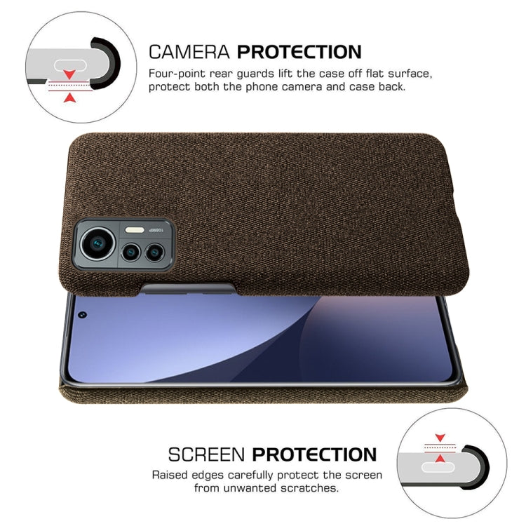 For Xiaomi 12 Lite Eurasian Cloth Coated Hard Plastic Phone Case