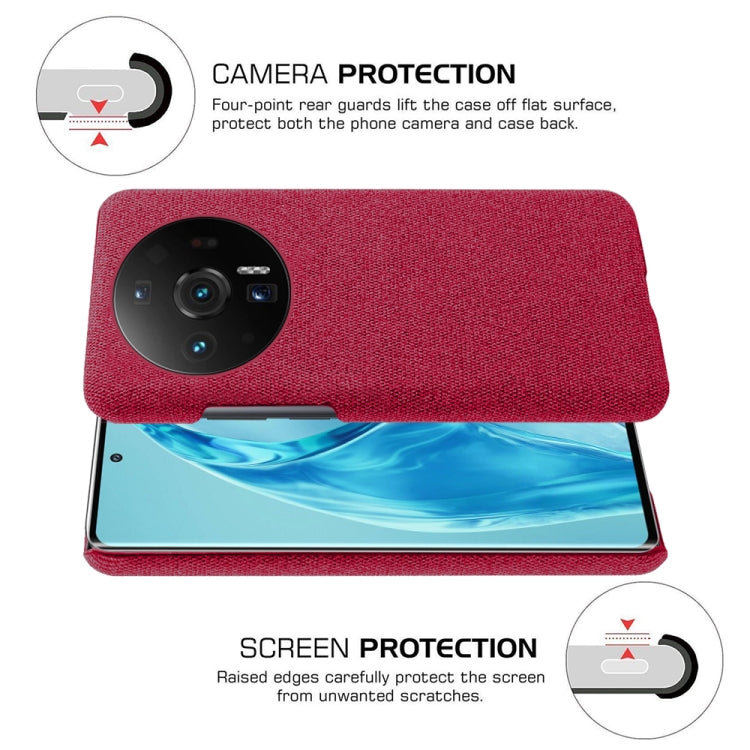 For Xiaomi 12S Ultra Cloth Coated Hard Plastic Phone Case