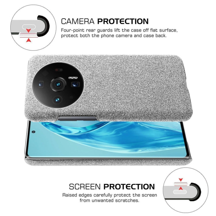 For Xiaomi 12S Ultra Cloth Coated Hard Plastic Phone Case