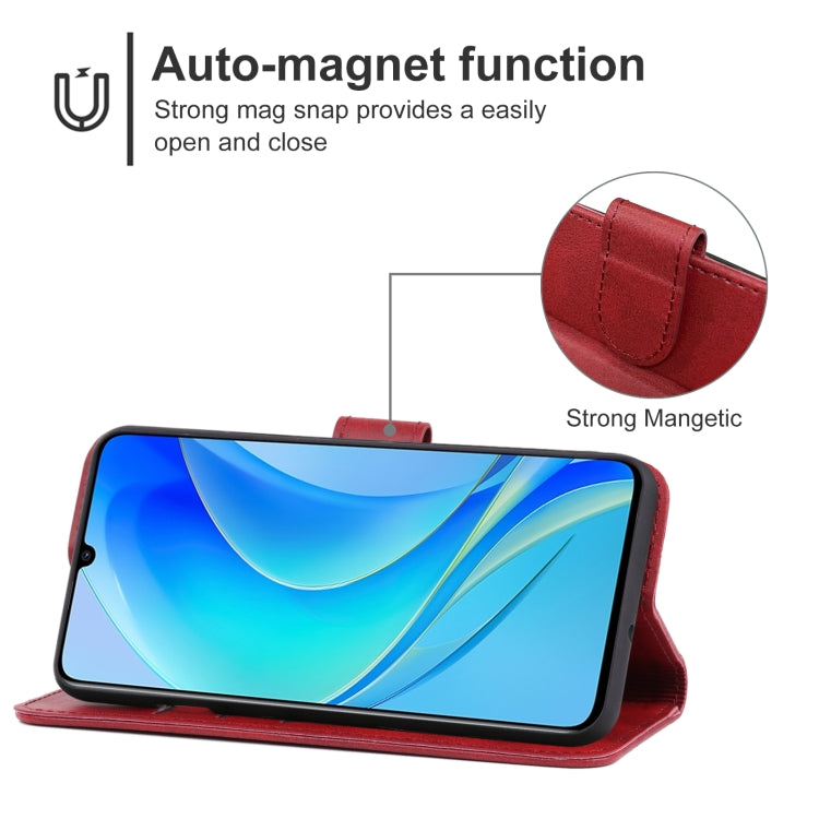 For Huawei nova Y70 Leather Phone Case