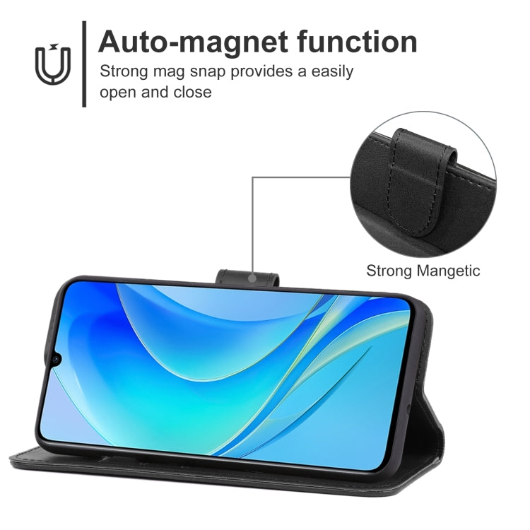 For Huawei nova Y70 Leather Phone Case