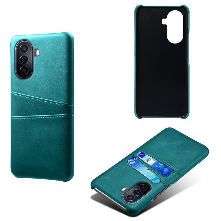 For Huawei Enjoy 50 Dual Card Slots Calf Texture PC Leather Phone Case