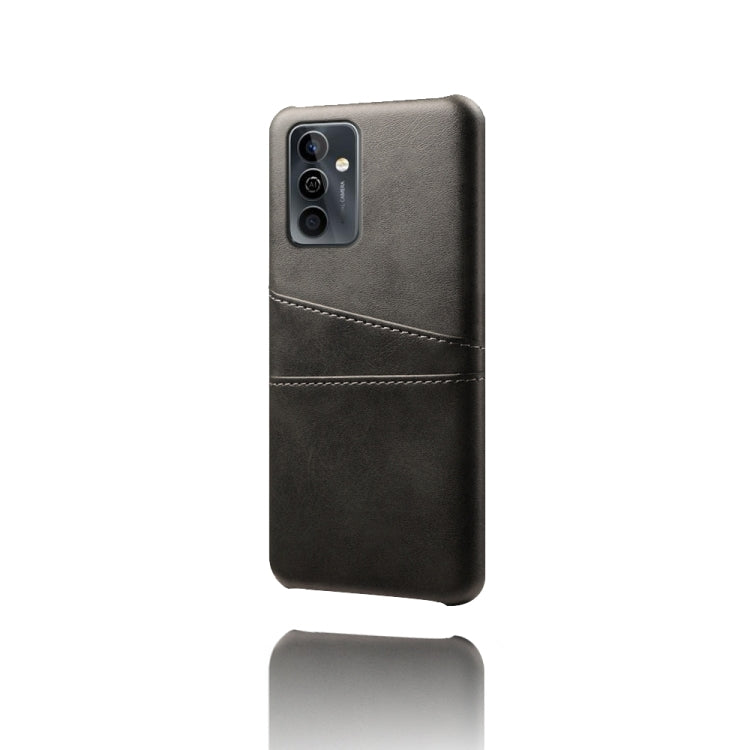 For Huawei Maimang 11 Dual Card Slots Calf Texture PC Leather Phone Case