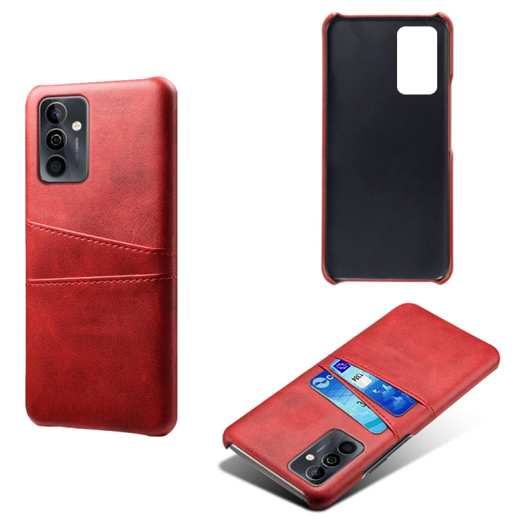 For Huawei Maimang 11 Dual Card Slots Calf Texture PC Leather Phone Case