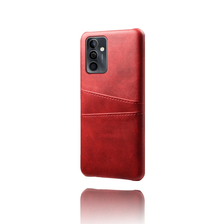For Huawei Maimang 11 Dual Card Slots Calf Texture PC Leather Phone Case