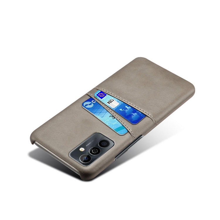 For Huawei Maimang 11 Dual Card Slots Calf Texture PC Leather Phone Case