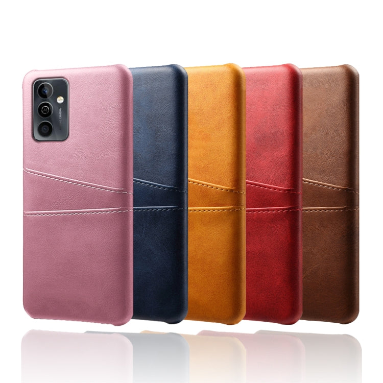 For Huawei Maimang 11 Dual Card Slots Calf Texture PC Leather Phone Case