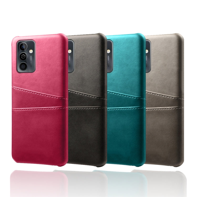 For Huawei Maimang 11 Dual Card Slots Calf Texture PC Leather Phone Case