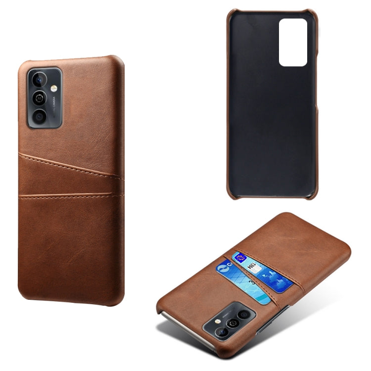 For Huawei Maimang 11 Dual Card Slots Calf Texture PC Leather Phone Case