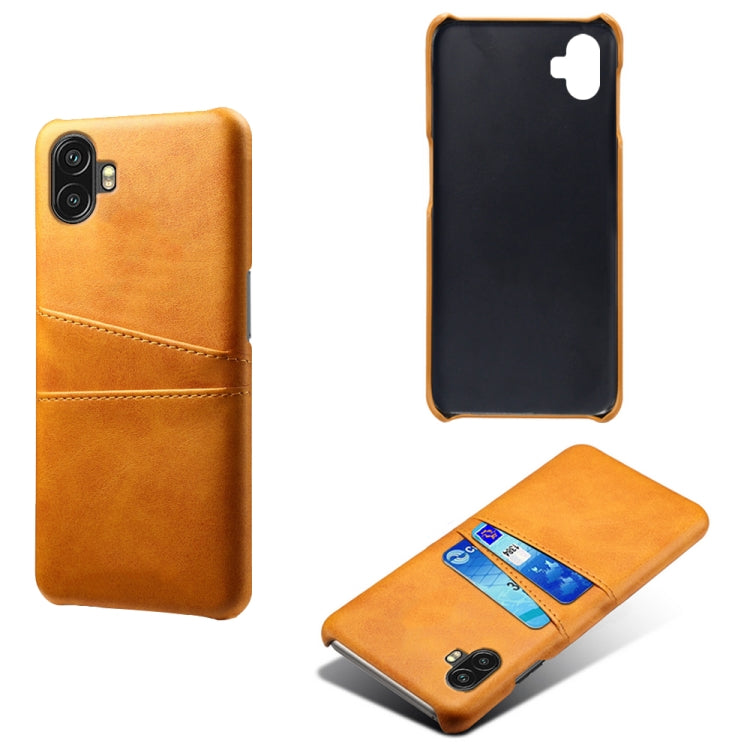 For Samsung Galaxy Xcover6 Pro Dual Card Slots Calf Texture PC Leather Phone Case