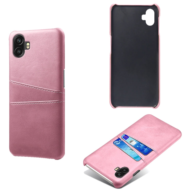 For Samsung Galaxy Xcover6 Pro Dual Card Slots Calf Texture PC Leather Phone Case