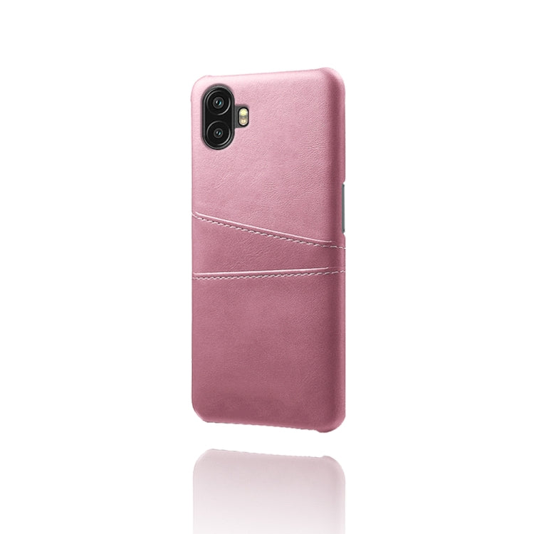 For Samsung Galaxy Xcover6 Pro Dual Card Slots Calf Texture PC Leather Phone Case