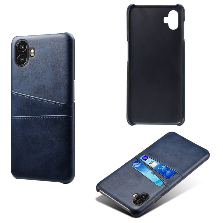 For Samsung Galaxy Xcover6 Pro Dual Card Slots Calf Texture PC Leather Phone Case