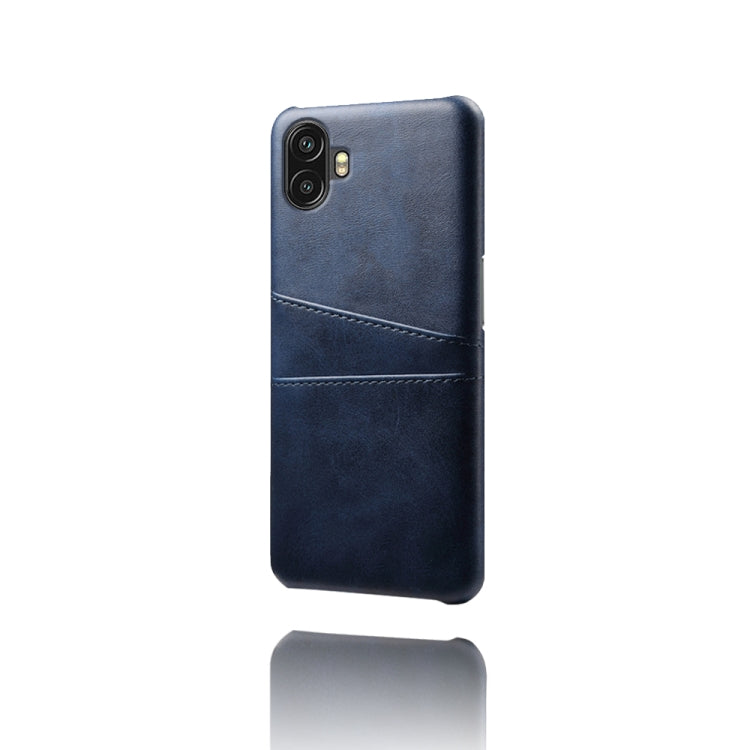 For Samsung Galaxy Xcover6 Pro Dual Card Slots Calf Texture PC Leather Phone Case