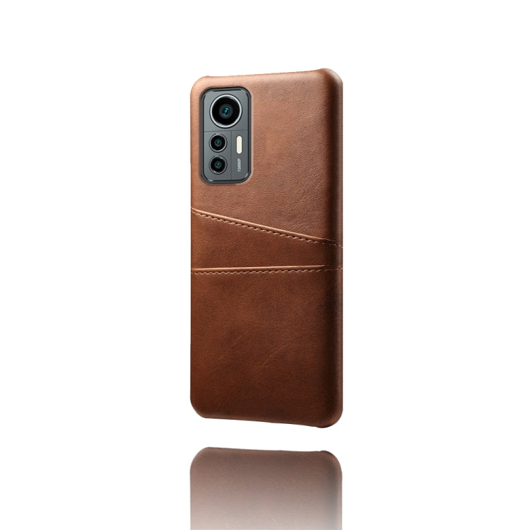 For Xiaomi 12 Lite Eurasian Dual Card Slots Calf Texture PC Leather Phone Case