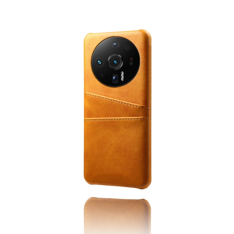 For Xiaomi 12S Ultra Dual Card Slots Calf Texture PC Leather Phone Case