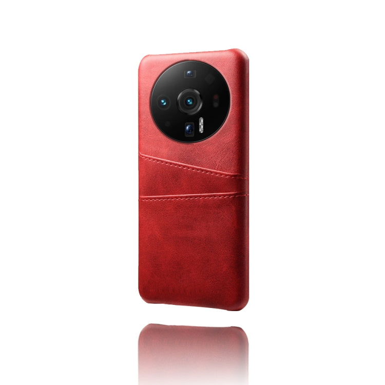 For Xiaomi 12S Ultra Dual Card Slots Calf Texture PC Leather Phone Case