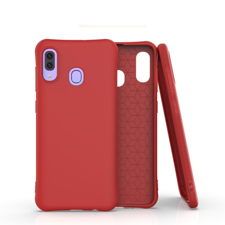 For Galaxy A30 / A20 Solid Color TPU Slim Shockproof Protective Case