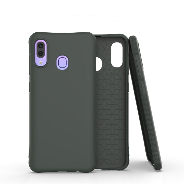 For Galaxy A30 / A20 Solid Color TPU Slim Shockproof Protective Case