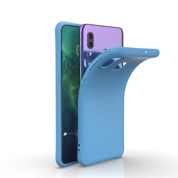 For Galaxy A30 / A20 Solid Color TPU Slim Shockproof Protective Case