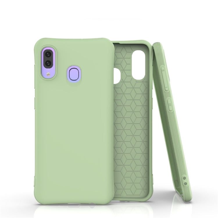 For Galaxy A30 / A20 Solid Color TPU Slim Shockproof Protective Case