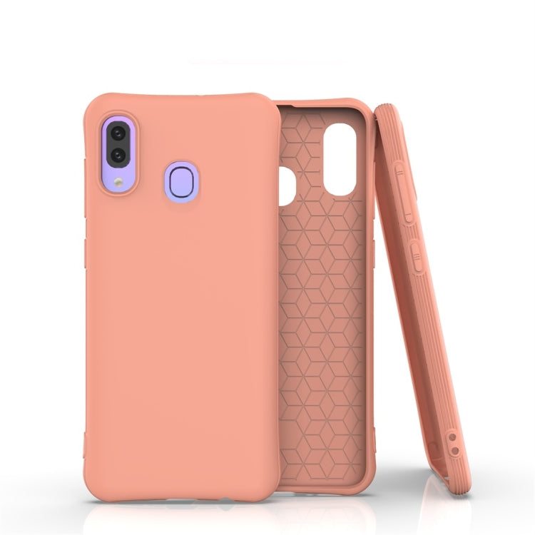 For Galaxy A30 / A20 Solid Color TPU Slim Shockproof Protective Case